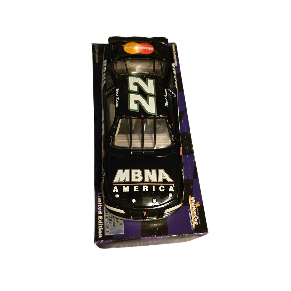 1997 Ward Burton #22 MBNA America Action Platinum 1:24 NASCAR Diecast 1/5292